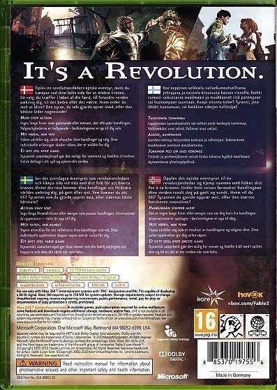 Fable III - XBOX 360 (B Grade) (Genbrug)